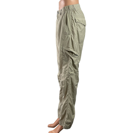 Columbia Olive Green Mid Rise Straight Leg Pockets Cargo Trousers Pants Size 30