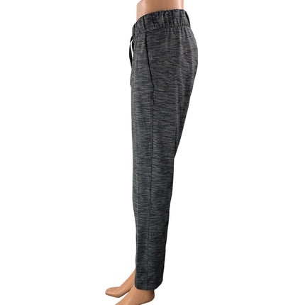 Lululemon Jet Women's Heather Black Mid Rise Slim Tapered Trousers Pants Size 4