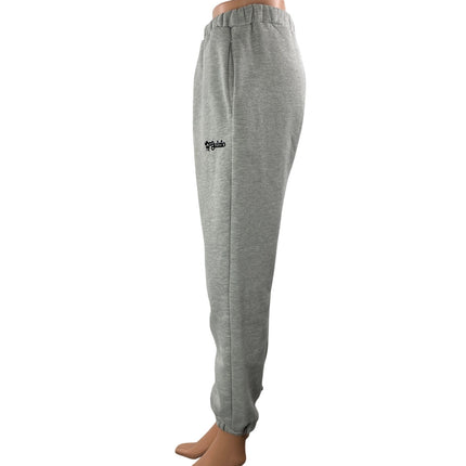 Guizio Women's Heather Gray Fleece High Rise Pull On Jogger Sweat Pants Size S