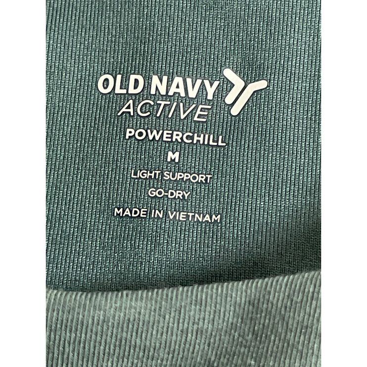 Old Navy Power Chill Green Sleeveless Yoga Athletic Activewear Crop Tank Top M