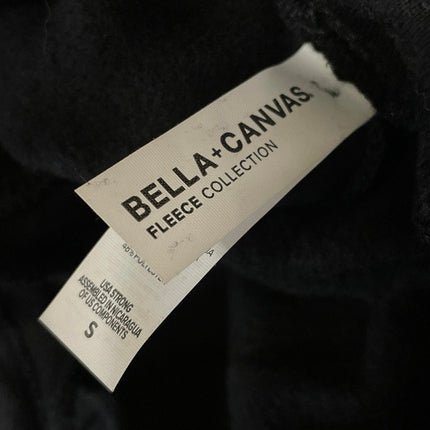 BELLA+CANVAS Women's Black Fleece Graphic Print Drawstring Casual Sweat Shorts S