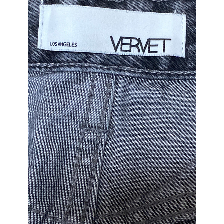 Vervet Womens Gray Distressed Ripped Raw Frayed Hem Cutoff Mom Denim Shorts Sz S