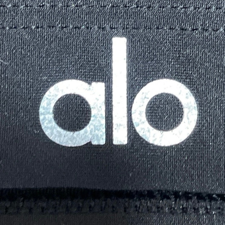Alo Yoga Women's Black Cross Back Yoga Workout Athletic Sports Bra Crop Top XS