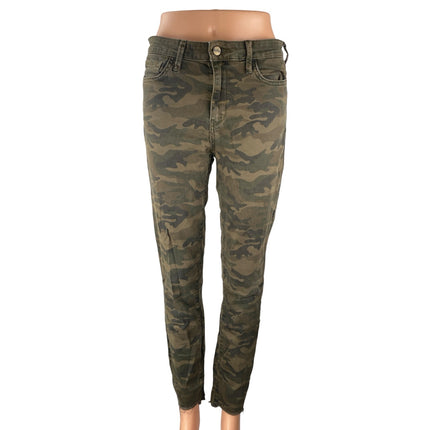 Sam Edelman The Stiletto High Rise Skinny Ankle Camo Army Denim Jeans Size 28