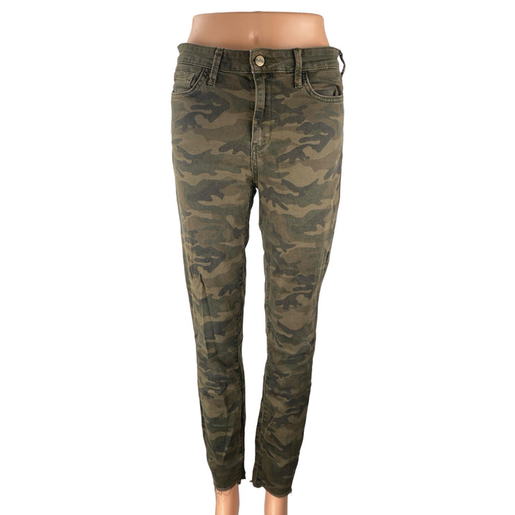 Sam Edelman The Stiletto High Rise Skinny Ankle Camo Army Denim Jeans Size 28