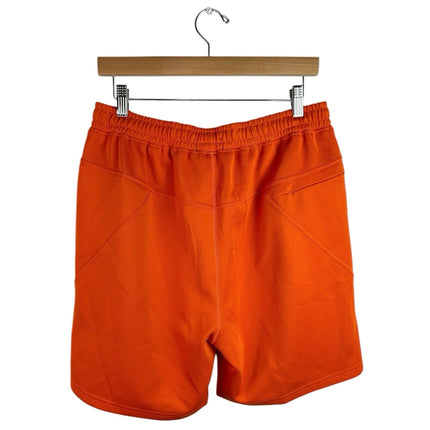 Reunion Outfitters Men's Orange Elastic Waist Embroidered Casual Sweat Shorts L