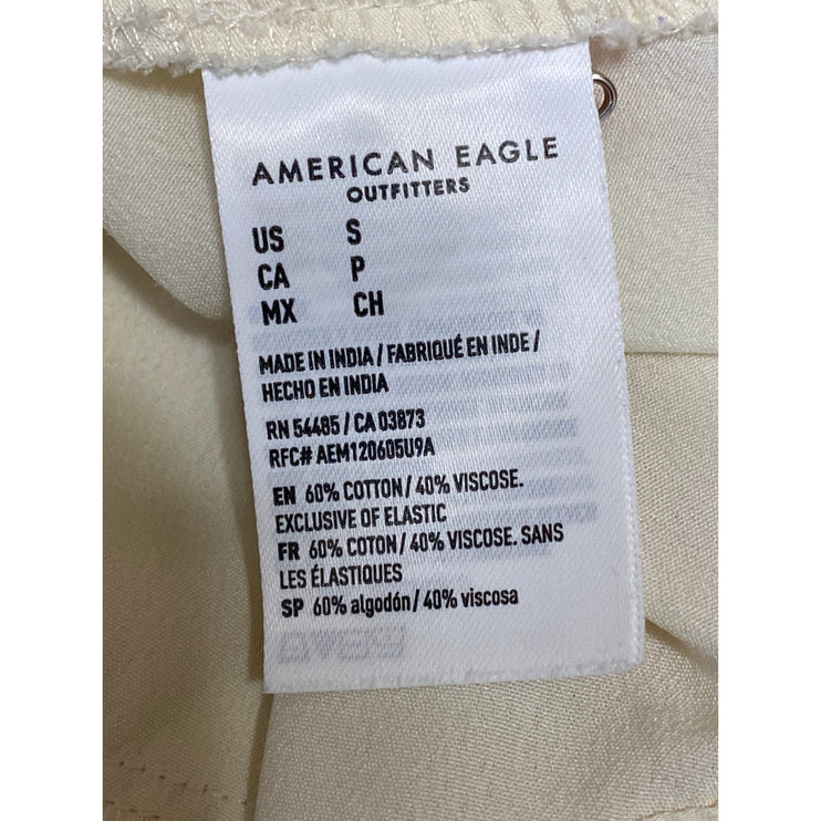 American Eagle Butterfly Cut-Out Twist Puff Sleeve Mini Flare A-Line Dress Sz S