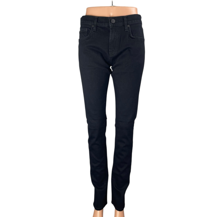 J Brand Women's Black Mid Waist Slim Fit Skinny Leg Denim Jeans Pants Size 30