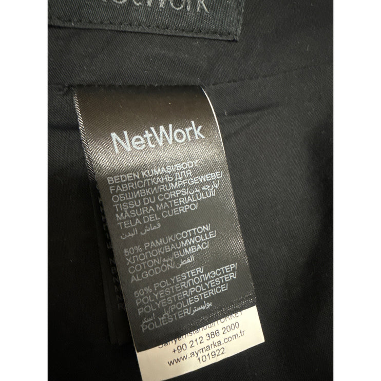 NetWork Geometric Embroidery Ruffled Tiered Mini Flounce Flare A-Line Skirt 36
