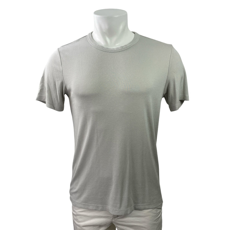 Theory Men's Gray Short Sleeve Crew Neck Basic Casual T Shirt Tee Top Size S