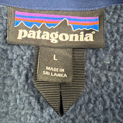 Patagonia Better Men's Blue Fleece Zip Up High Neck Pockets Sweater Vest Coat L