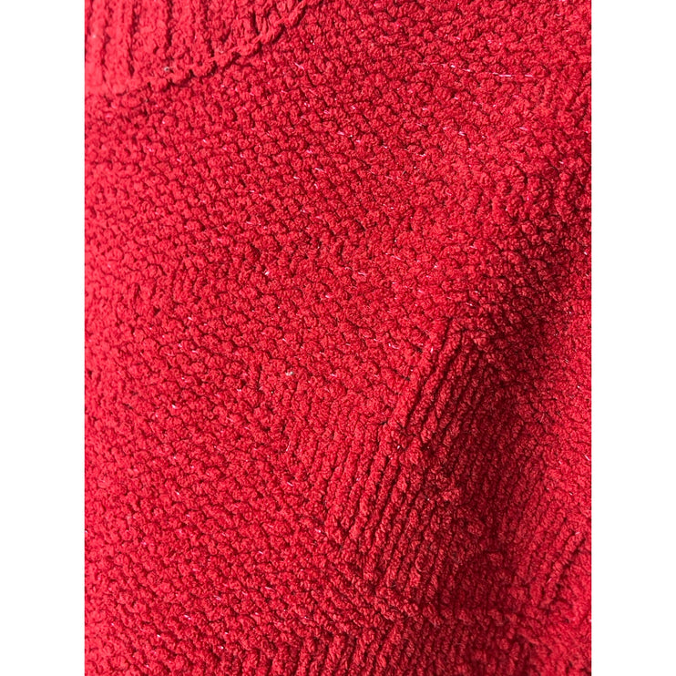 Weatherproof Vintage Women's Red Long Sleeve Mock Neck Knit Sweater Top Size XXL