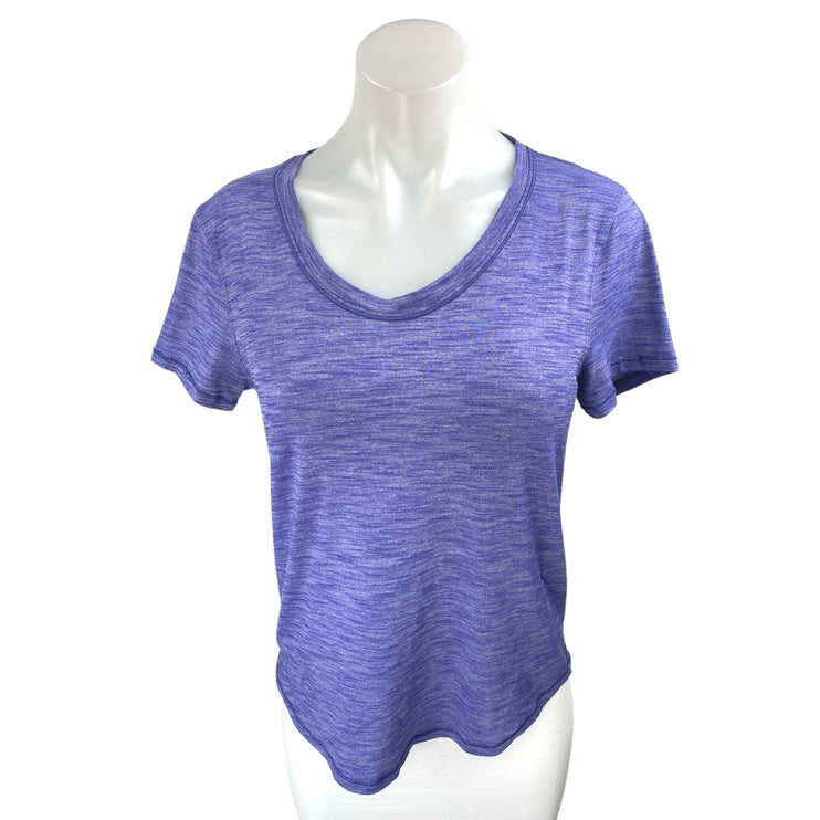 Lululemon Meant To Move Women's Blue Short Sleeve Slim Fit Activewear Tee T-shirt Top 4