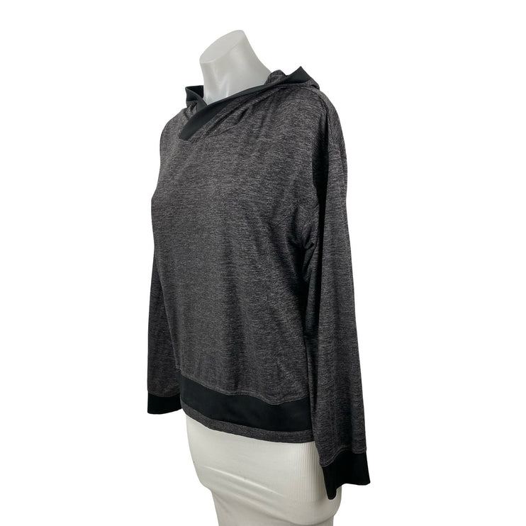 Mondetta Women's Black Hoodie Hooded Athletic Performance Sweatshirt Top Size S