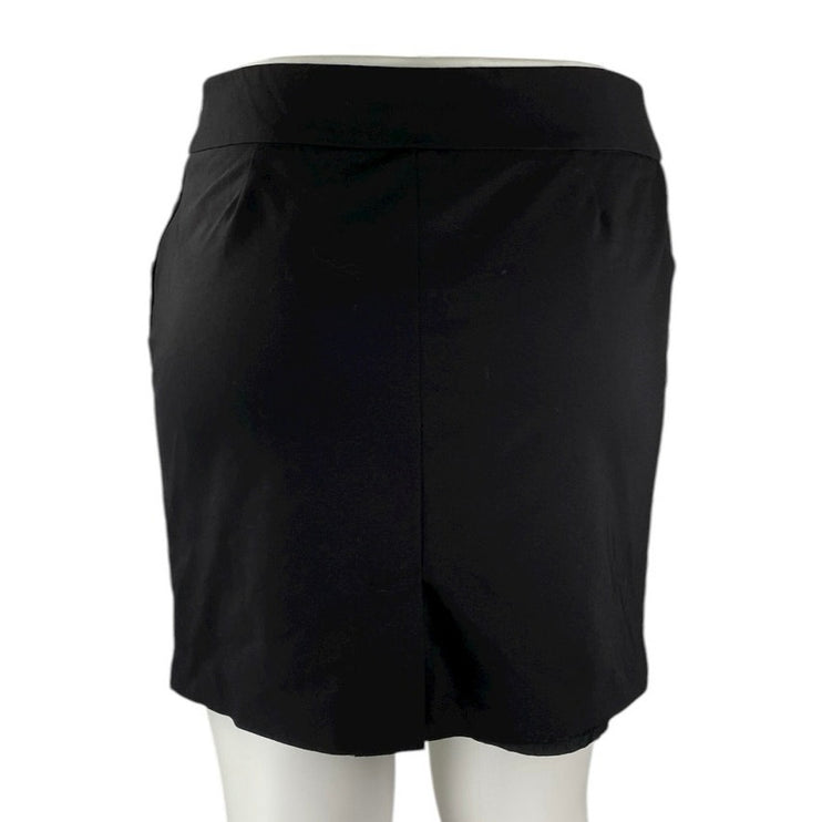 Amanda + Chelsea Women's Black High Waisted Side Zip Mini Pencil Skirt Size 16