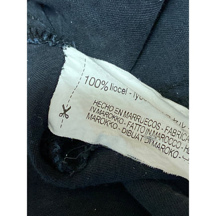 Zara Women's Black Short Sleeve V Neck Button Down Fit & Flare Mini Dress Size M