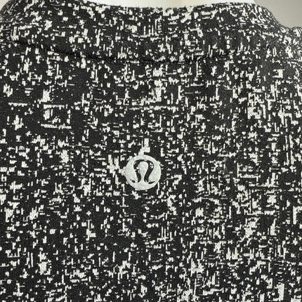 Lululemon Womens Black White Printed Athletic Long Sleeve T Shirt Tee Top Size 4