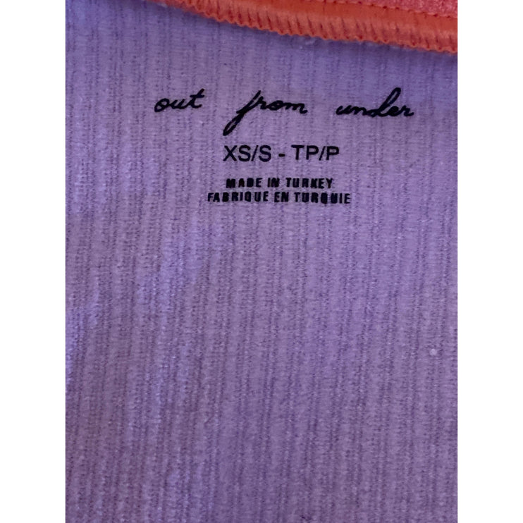 NEW Urban Outfitters X Out From Under Go For Gold Embroidered Crop Tee Top Sz XS