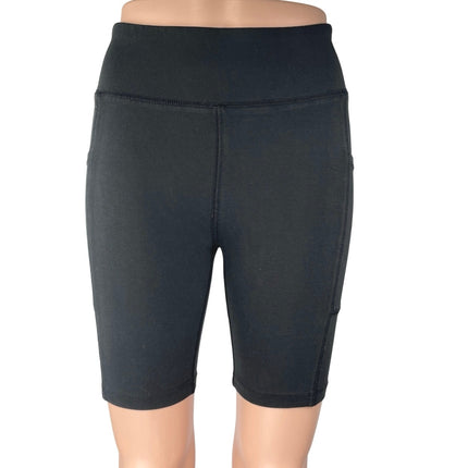 J.Crew Women's Black Stretch Yoga Workout Running Athletic Biker Shorts Size S