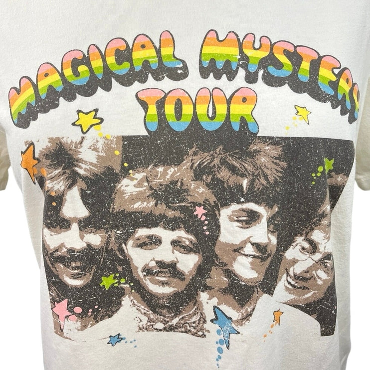 The Beatles Cream Magical Mystery Tour Crew Neck Pullover Graphic Print Size M