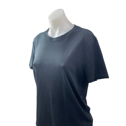 Banana Republic Women's Black Short Sleeve Crew Neck T Shirt Tee Top Size M