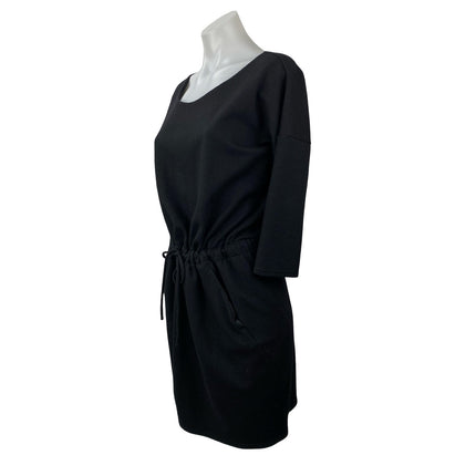 Aritzia The Group Babaton Black 100% Wool Long Sleeve Mini Blouson Dress Size M