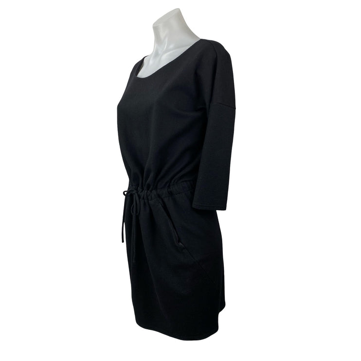 Aritzia The Group Babaton Black 100% Wool Long Sleeve Mini Blouson Dress Size M