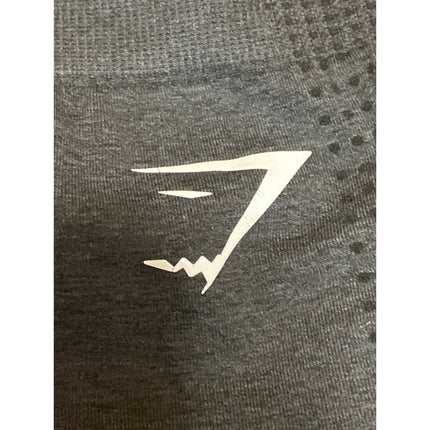 Gymshark Womens Black Mid Rise Yoga Workout Running Athletic Biker Shorts Size S