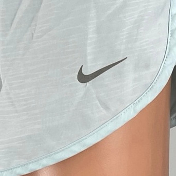 Nike Dri Fit Women's Blue High Rise Yoga Workout Athletic Running Shorts Size M