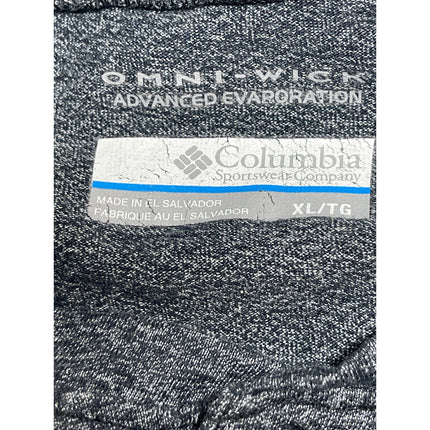 Columbia Omni-Wick Men's Gray Long Sleeve Henley Performance Tee T-Shirt Top XL