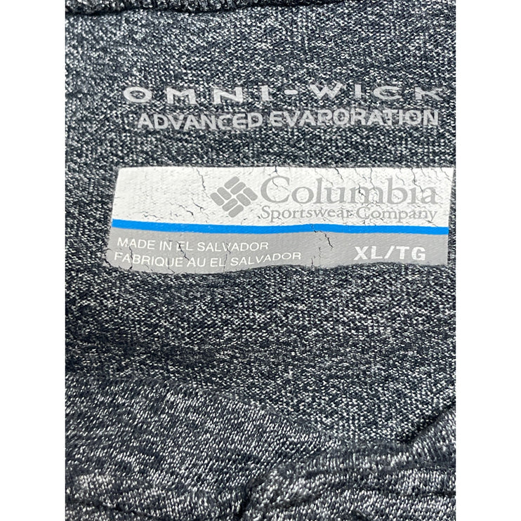 Columbia Omni-Wick Men's Gray Long Sleeve Henley Performance Tee T-Shirt Top XL