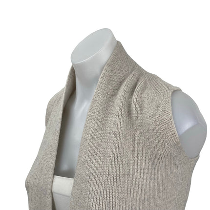 Aritzia Wilfred 100% Wool Olivie Womens Sleeveless Cardigan Vest Sweater Top XXS