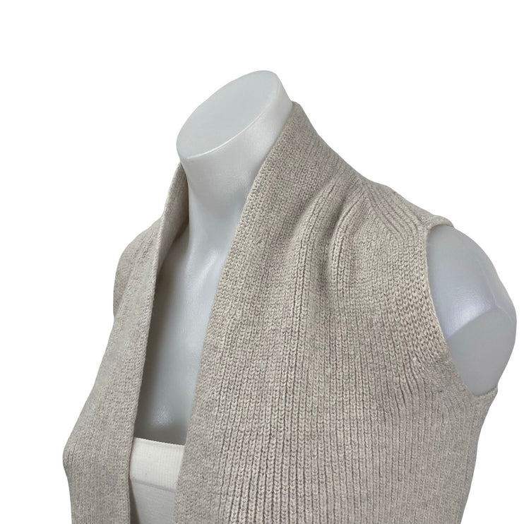 Aritzia Wilfred 100% Wool Olivie Womens Sleeveless Cardigan Vest Sweater Top XXS