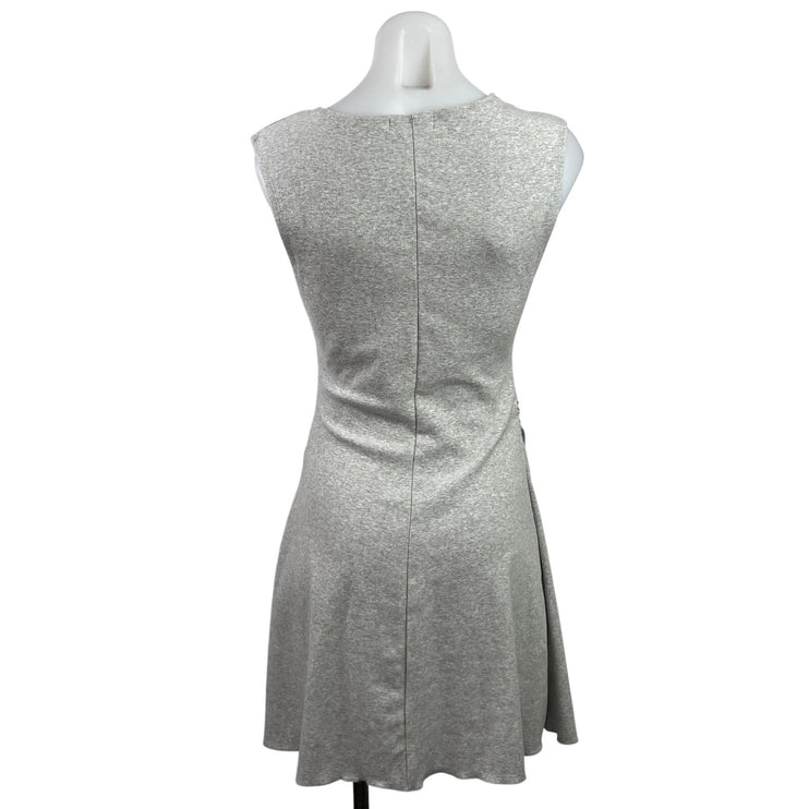 WeWoreWhat Heather Gray Sleeveless Knit Ruched A Line Mini Tank Dress Size L