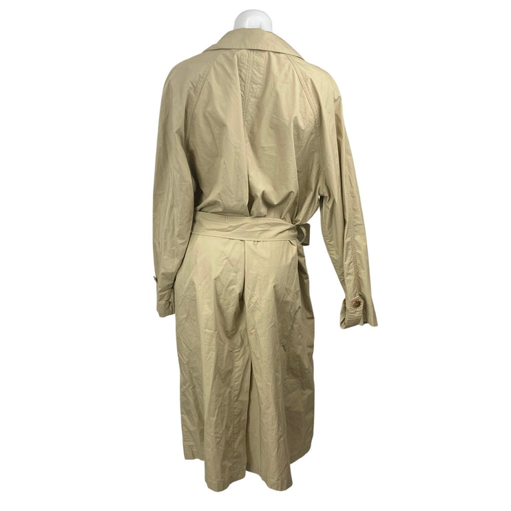 GAP Women's Oversized Beige Collar Long Sleeve Belted Midi Trench Coat Jacket XL