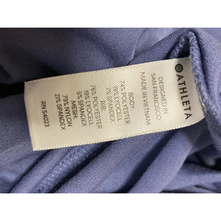 Athleta Women's Blue Sleeveless Scoop Neck Racerback Athletic Tank Top Size L