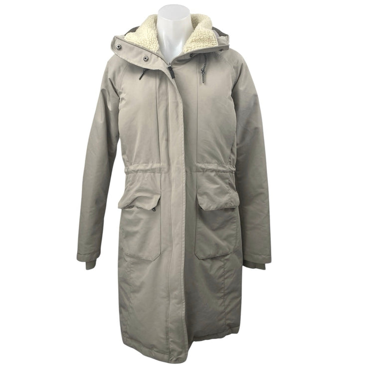 Columbia South Canyon Down Women's Gray Hooded Sherpa Coat Parka Puffer  Size S