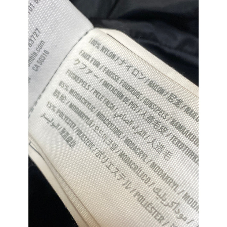 Abercrombie & Fitch Womens Black Full Zip Down Parka Hooded Puffer Coat Jacket S