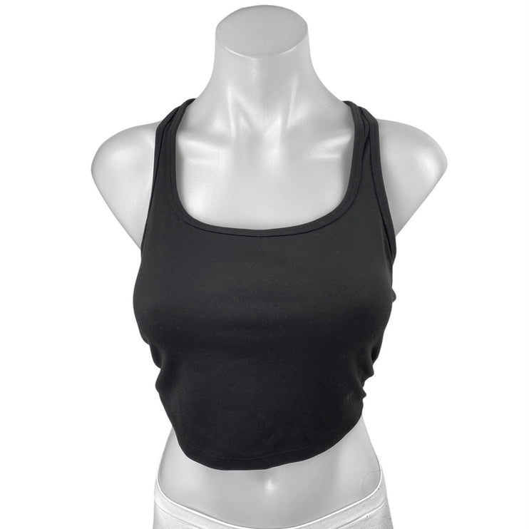Lululemon Fast As Light Black Sleeveless Racerback Sports Bra Crop Tank Top Sz M