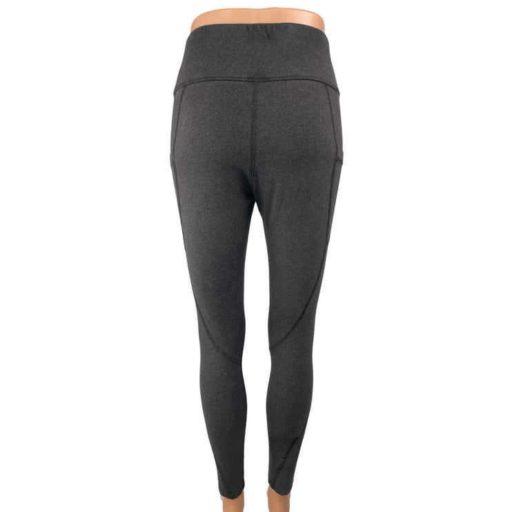 Pact Women's Gray High Waisted Skinny Athletic Activewear Yoga Leggings Pants S