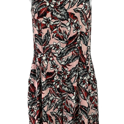Zara Tropical Floral Sleeveless Pleated Mini Tank Flare A-Line Romper Jumpsuit L
