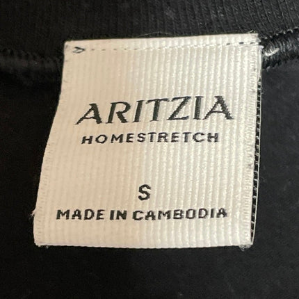 Aritzia Homestretch Women's Black Long Sleeves Slim Crew Neck Tee T-shirts Top S