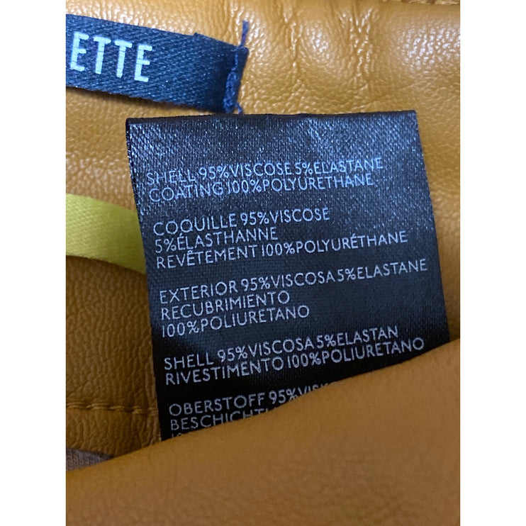 Anthropologie Maeve Colette Faux Vegan Leather High Rise Wide Trousers Pants 26