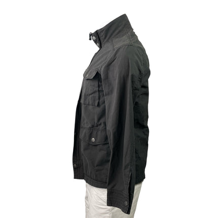 Rails Cardiff Mens Black Long Sleeve High Neck Zip Up Utility Coat Jacket Size S