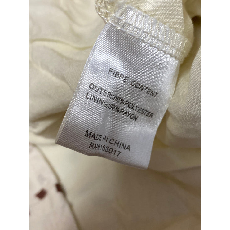 Princess Polly Cream Polka Dot Sleeveless Plunge V Neck Mini A-Line Tank Dress 2