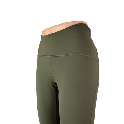 Lululemon Green Mid Rise Skinny Yoga Gym Athletic Activewear Leggings Pants Sz 6