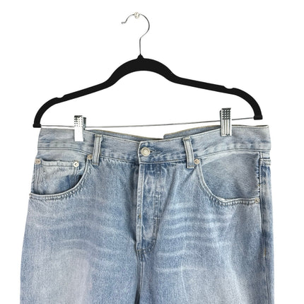 Twelve by Ontwelfth Women's Blue High Waist Distressed Straight Denim Jeans 31