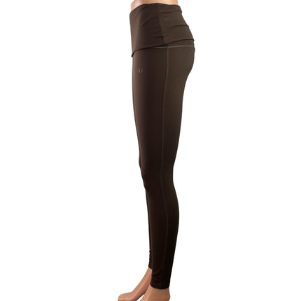 MP Womens Brown Mid Rise Skinny Activewear Workout Yoga Leggings Pants Size M