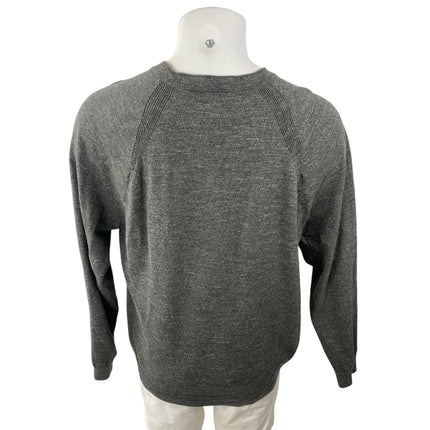 Lucky Brand Men's Dark Gray Heather Long Sleeve Crew Neck Sweatshirt Sweater L
