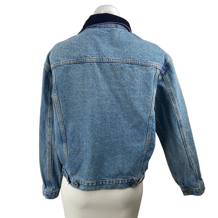Brandy Melville J Galt Women's Blue Long Sleeve Button Up Denim Jean Jacket Sz S
